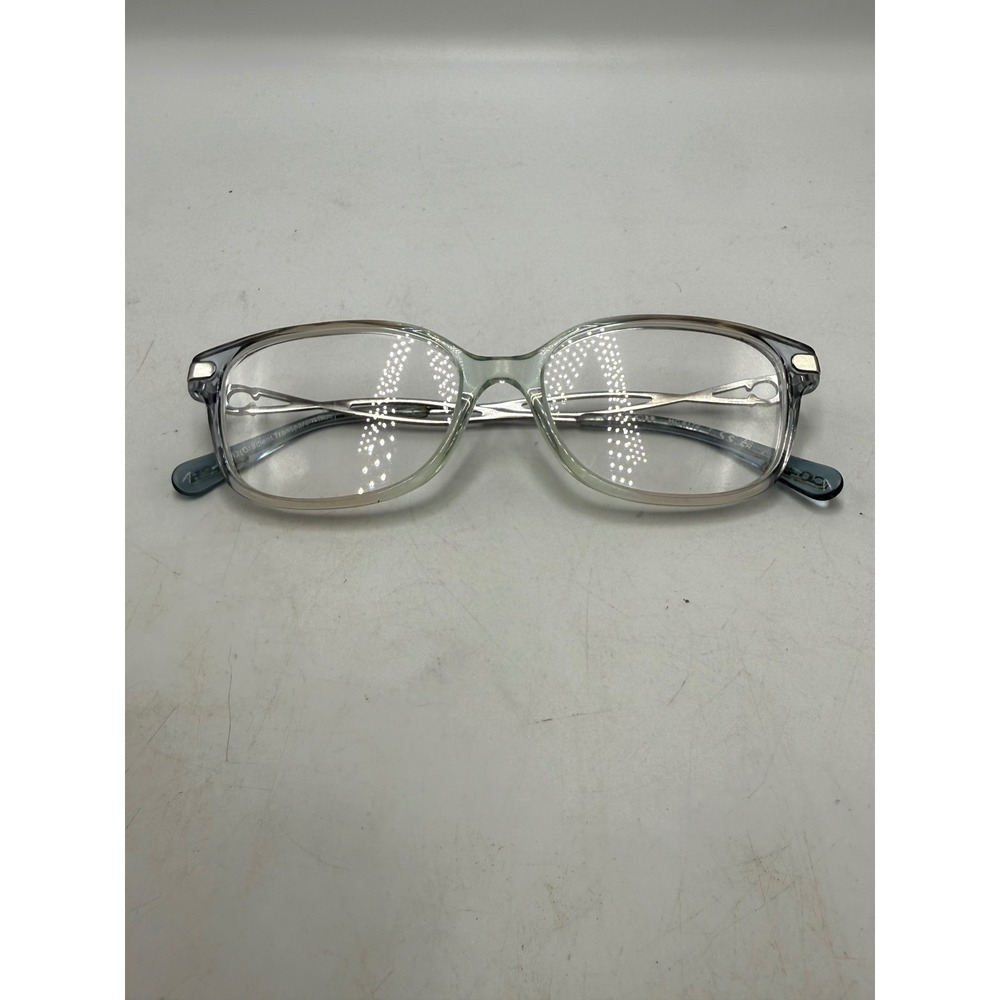 Coach HC6172 Eyeglasses Gradient Transparent Blue Grey Silver Logo Frames Only